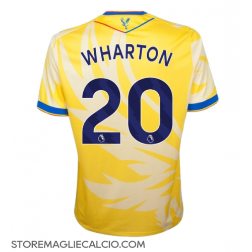 Crystal Palace Adam Wharton #20 Maglia Gara Trasferta Repliche 2024-25 Maniche Corte Crystal Palace Adam Wharton #20 Maglia Gara Trasferta Repliche 2024-25 Maniche Corte